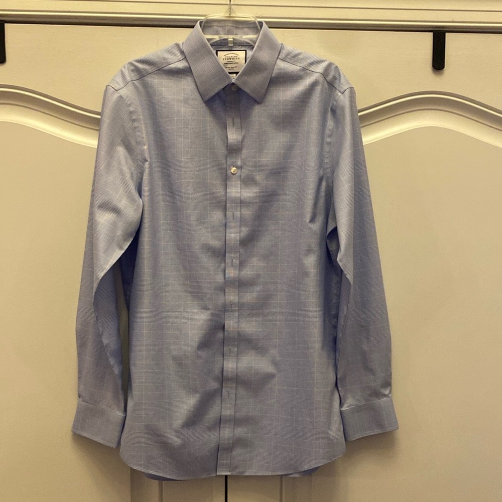 Charles Tyrwhitt non-iron Prince of Wales Check Shirt - worn once!